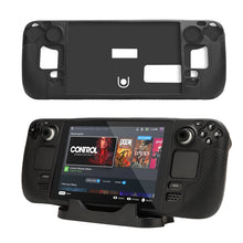 Load image into Gallery viewer, For Steam Deck Hifylux ST-PF14 Game Console Silicone Case Anti-scratch Non-slip Handheld Case Lanyard, Silicone Case Black, Silicone Case Blue, Silicone Case Red, Silicone Case Orange