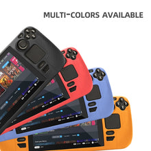 Load image into Gallery viewer, For Steam Deck Hifylux ST-PF14 Game Console Silicone Case Anti-scratch Non-slip Handheld Case Lanyard, Silicone Case Black, Silicone Case Blue, Silicone Case Red, Silicone Case Orange