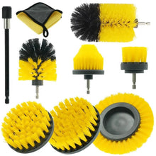 Load image into Gallery viewer, WRS-DS19 9 in 1 Electric Drill Crevice Cleaning Brushes Car Wash Tools Set, 9 in 1
