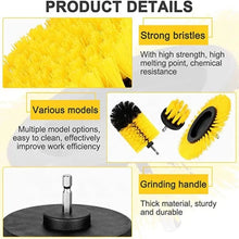 Load image into Gallery viewer, WRS-DS19 9 in 1 Electric Drill Crevice Cleaning Brushes Car Wash Tools Set, 9 in 1
