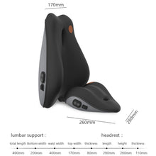 Load image into Gallery viewer, SR-21 Car Lumbar Cushion Headrest Seat Memory Foam Accessories, Style:, Ordinary Headrest (Black), Ordinary Headrest (Gray), Ordinary Headrest (Brown), Massage Headrest (Black), Massage Headrest (Gray), Massage Headrest (Brown)                         ...