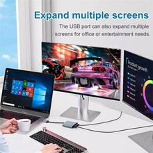 Load image into Gallery viewer, USB 3.0 To Dual HDMI, USB, USB-C / Type-C  High Definition Converter 4K USB Same Screen Extender, USB 3.0 To Dual HDMI