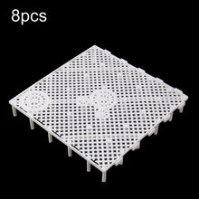 Load image into Gallery viewer, 8pcs Fish Tank Bottom Filter Board Sand Mat, Black Tablet, White Tablet, Black Socket, White Socket
