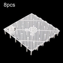 Load image into Gallery viewer, 8pcs Fish Tank Bottom Filter Board Sand Mat, Black Tablet, White Tablet, Black Socket, White Socket