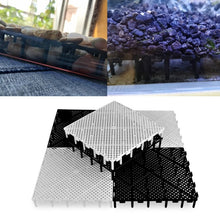Load image into Gallery viewer, 8pcs Fish Tank Bottom Filter Board Sand Mat, Black Tablet, White Tablet, Black Socket, White Socket