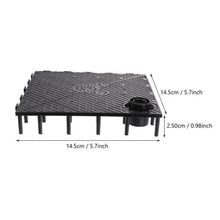 Load image into Gallery viewer, 8pcs Fish Tank Bottom Filter Board Sand Mat, Black Tablet, White Tablet, Black Socket, White Socket