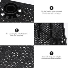 Load image into Gallery viewer, 8pcs Fish Tank Bottom Filter Board Sand Mat, Black Tablet, White Tablet, Black Socket, White Socket