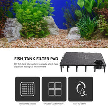Load image into Gallery viewer, 8pcs Fish Tank Bottom Filter Board Sand Mat, Black Tablet, White Tablet, Black Socket, White Socket