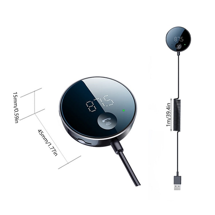 Car Bluetooth Receiver MP3 Player FM Music Transmitter, S-23, S-23 With Bracket