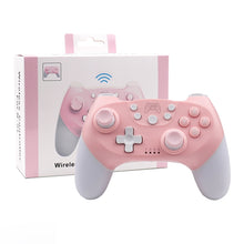 Load image into Gallery viewer, For Nintendo Switch Pro Wireless Bluetooth Handle with Macro Programming &amp; Somatosensory Wake-up, White Pink, Purple Orange, White Red Blue, Black Red Blue, Black Blue Red