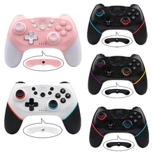 Load image into Gallery viewer, For Nintendo Switch Pro Wireless Bluetooth Handle with Macro Programming &amp; Somatosensory Wake-up, White Pink, Purple Orange, White Red Blue, Black Red Blue, Black Blue Red