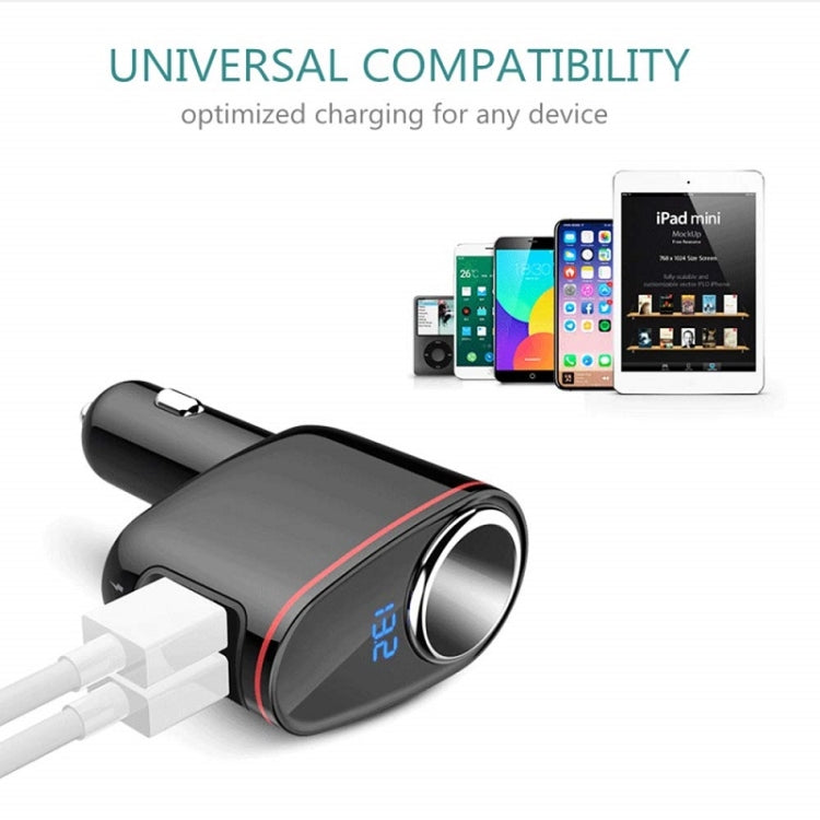 Multifunctional Car Cigarette Lighter 100W One for Two High Power Charger, S-06A, S-06 Bluetooth