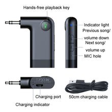 Load image into Gallery viewer, S-18 Car Mini AUX Audio Adapter Wireless Bluetooth 5.0 Receiver, S-18
