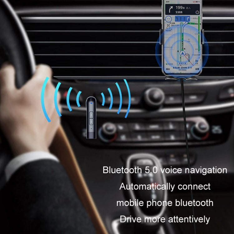 S-18 Car Mini AUX Audio Adapter Wireless Bluetooth 5.0 Receiver, S-18