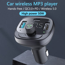 Load image into Gallery viewer, Car Bluetooth Player Receiver 50W Mobile Phone High Power Charger, S-21