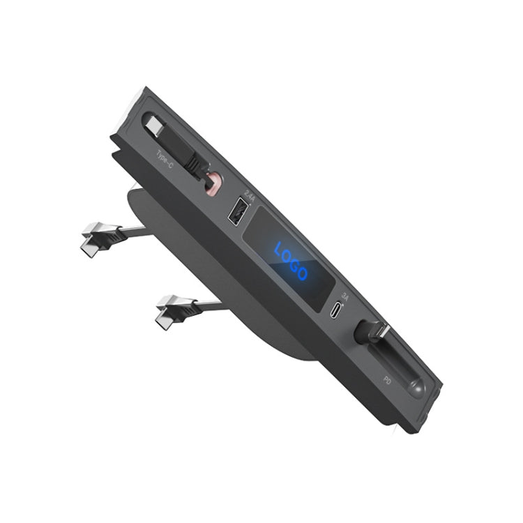 For Tesla Model 3 / Y 27W Quick Interior Charger Intelligent USB-C/Type-C Docking Station HUB, PT-DSL-2 Type-C