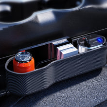 Load image into Gallery viewer, Vehicle Seat Gap Storage Box Organizer Front Seat Console Side Pocket ,Spec:, Wireless Charging Ordinary  Wire, No Wireless Charging Ordinary Wire, Wireless Charging Upgrade Wire, No Wireless Charging Upgrade Wire