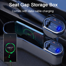 Load image into Gallery viewer, Vehicle Seat Gap Storage Box Organizer Front Seat Console Side Pocket ,Spec:, Wireless Charging Ordinary  Wire, No Wireless Charging Ordinary Wire, Wireless Charging Upgrade Wire, No Wireless Charging Upgrade Wire
