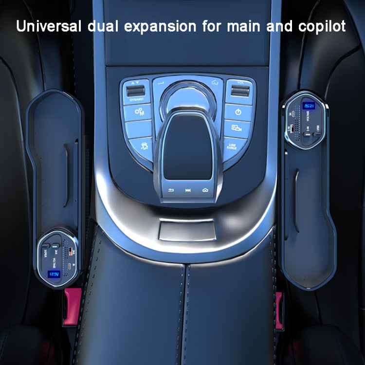 Vehicle Seat Gap Storage Box Organizer Front Seat Console Side Pocket ,Spec:, Wireless Charging Ordinary  Wire, No Wireless Charging Ordinary Wire, Wireless Charging Upgrade Wire, No Wireless Charging Upgrade Wire