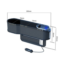 Load image into Gallery viewer, Vehicle Seat Gap Storage Box Organizer Front Seat Console Side Pocket ,Spec:, Wireless Charging Ordinary  Wire, No Wireless Charging Ordinary Wire, Wireless Charging Upgrade Wire, No Wireless Charging Upgrade Wire