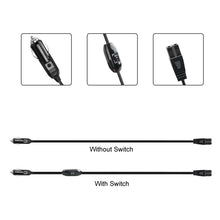 Load image into Gallery viewer, 12V/24V Car Refrigerator Cable B Suffix Cigarette Lighter Plug Power Cord, Length:, 1m With Switch, 2m Without Switch, 2m With Switch, 3m With Switch, 4m Without Switch, 4m With Switch, 5m Without Switch, 5m With Switch