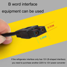 Load image into Gallery viewer, 12V/24V Car Refrigerator Cable B Suffix Cigarette Lighter Plug Power Cord, Length:, 1m Without Switch, 1m With Switch, 2m Without Switch, 2m With Switch, 3m Without Switch, 3m With Switch, 4m Without Switch, 4m With Switch, 5m Without Switch           ...