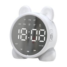 Load image into Gallery viewer, P1 Mini Card Mirror Clock Wireless Bluetooth Speaker with FM Radio