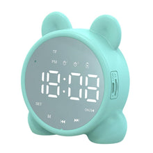 Load image into Gallery viewer, P1 Mini Card Mirror Clock Wireless Bluetooth Speaker with FM Radio