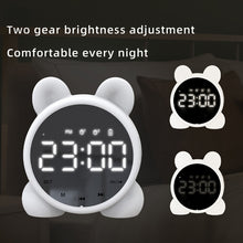 Load image into Gallery viewer, P1 Mini Card Mirror Clock Wireless Bluetooth Speaker with FM Radio
