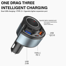 Load image into Gallery viewer, 5V3A Cigarette Lighter PD Super Fast Charging Multifunctional Car Charger, 5V 3A Black, 5V 3A White