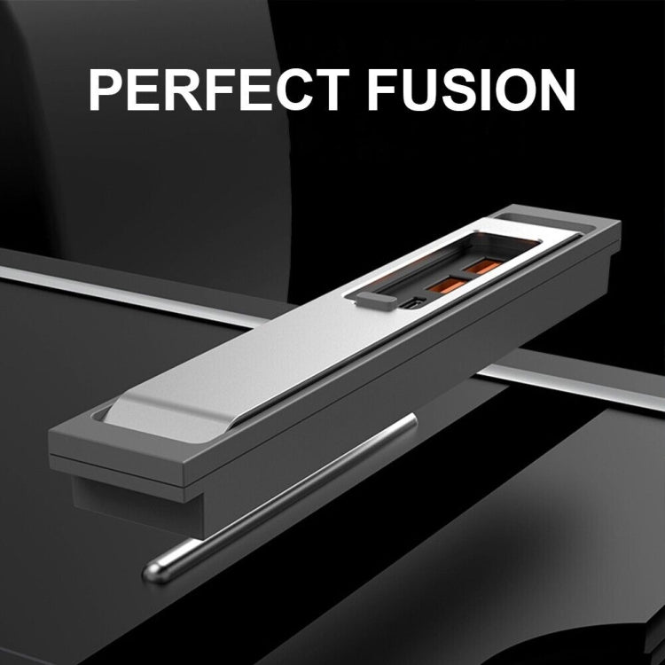For Tesla Model 3/Y Car USB-C/Type-C+2 USB 3.0 Port Docking Station HUB, T1