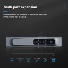 Load image into Gallery viewer, For Tesla Model 3/Y Car T09 Center Console 27W 3-in-1 USB Hub Docking Station, T09