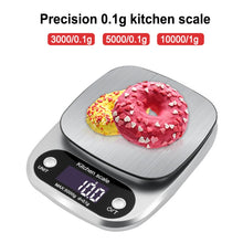 Load image into Gallery viewer, Small Multifunctional Kitchen High Precision Electronic Scale LCD Digital Display Food Scale, 3kg/ 0.1g, 5kg/ 0.1g, 10kg/ 1g