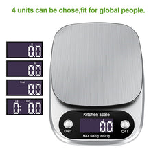 Load image into Gallery viewer, Small Multifunctional Kitchen High Precision Electronic Scale LCD Digital Display Food Scale, 3kg/ 0.1g, 5kg/ 0.1g, 10kg/ 1g