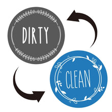 Load image into Gallery viewer, Dishwasher Round Magnet Clean Dirty Sign Double-Sided Dishwasher Magnet Cover