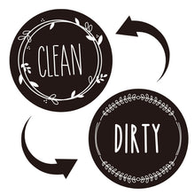 Load image into Gallery viewer, Dishwasher Round Magnet Clean Dirty Sign Double-Sided Dishwasher Magnet Cover