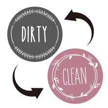 Load image into Gallery viewer, Dishwasher Round Magnet Clean Dirty Sign Double-Sided Dishwasher Magnet Cover