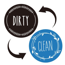 Load image into Gallery viewer, Dishwasher Round Magnet Clean Dirty Sign Double-Sided Dishwasher Magnet Cover