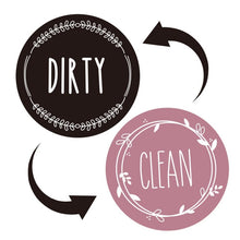 Load image into Gallery viewer, Dishwasher Round Magnet Clean Dirty Sign Double-Sided Dishwasher Magnet Cover