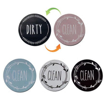 Load image into Gallery viewer, Dishwasher Round Magnet Clean Dirty Sign Double-Sided Dishwasher Magnet Cover