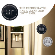 Load image into Gallery viewer, Dishwasher Round Magnet Clean Dirty Sign Double-Sided Dishwasher Magnet Cover