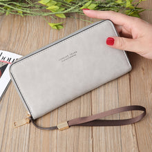 Load image into Gallery viewer, Scrub Long Wallet Lady Wallet Handbag Zipper Purse