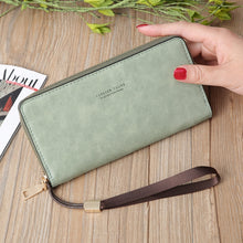 Load image into Gallery viewer, Scrub Long Wallet Lady Wallet Handbag Zipper Purse