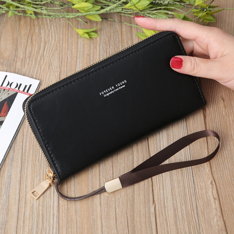 Scrub Long Wallet Lady Wallet Handbag Zipper Purse