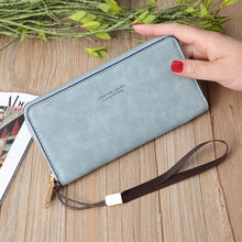 Load image into Gallery viewer, Scrub Long Wallet Lady Wallet Handbag Zipper Purse