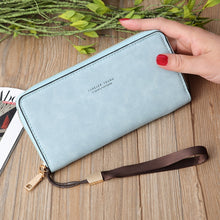 Load image into Gallery viewer, Scrub Long Wallet Lady Wallet Handbag Zipper Purse