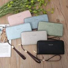 Load image into Gallery viewer, Scrub Long Wallet Lady Wallet Handbag Zipper Purse