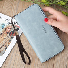 Load image into Gallery viewer, Scrub Long Wallet Lady Wallet Handbag Zipper Purse