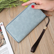 Load image into Gallery viewer, Scrub Long Wallet Lady Wallet Handbag Zipper Purse