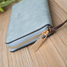 Load image into Gallery viewer, Scrub Long Wallet Lady Wallet Handbag Zipper Purse